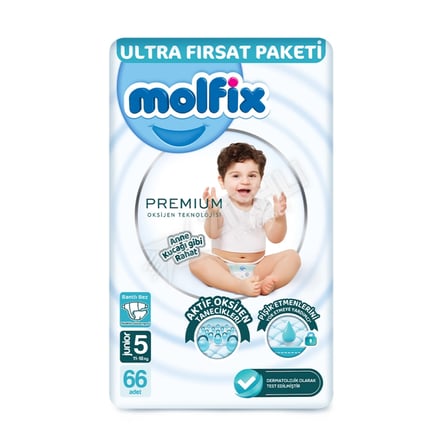 2 ADET Molfix Premium Ultra Fırsat Junior 66'lı