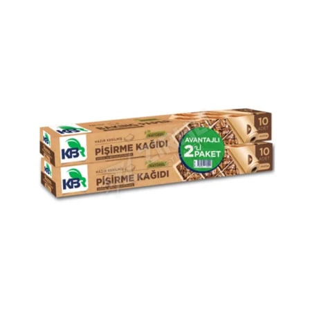 2 ADET Kbr Natürel Pişirme Kağıdı Kesilmiş 20 Yaprak 42X37 Cm Avantajlı Paket