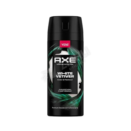 3 ADET Axe Deo Premium White Vetiver 150 Ml