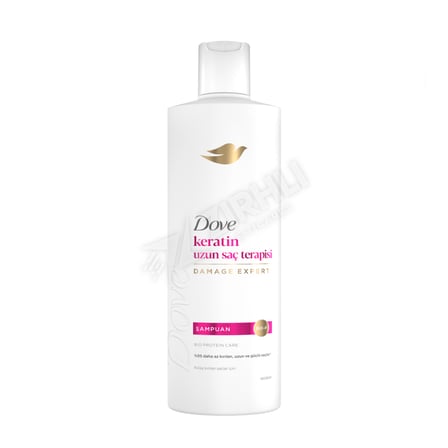 3 ADET Dove Şampuan Keratin Uzun Saç Terapisi 375 Ml