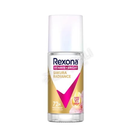 3 ADET Rexona Vitamin + Bright Kadın Roll-On Sakura Radiance 45 Ml