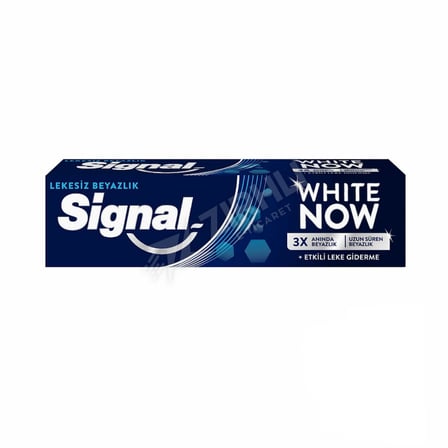3 ADET Signal White Now Diş Macunu Lekesiz Beyazlık 50 Ml