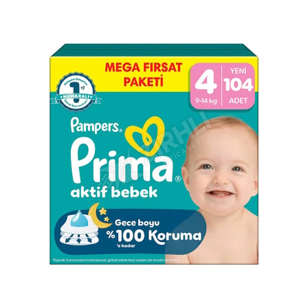 3 ADET Prima Mega Fırsat Paketi No:4 104'lü