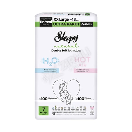 3 ADET Sleepy Natural Ultra Paket Double Soft Xxl 48'li