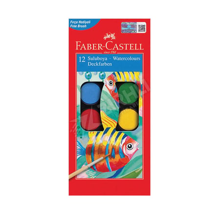 3 ADET Faber-Castell Sulu Boya Redline 12Li