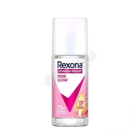 4 ADET Rexona Vitamin + Bright Kadın Roll On Rose Glow 45 Ml