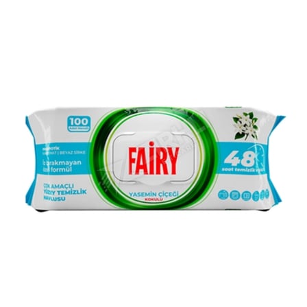 4 ADET Fairy Yasemin Çiçeği Yüzey Temizlik Mendili 100'Lü