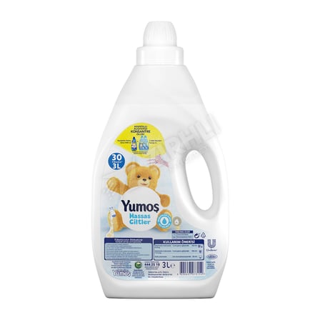 4 ADET Yumoş Yumuşatıcı Hassas Ciltler 3 Lt