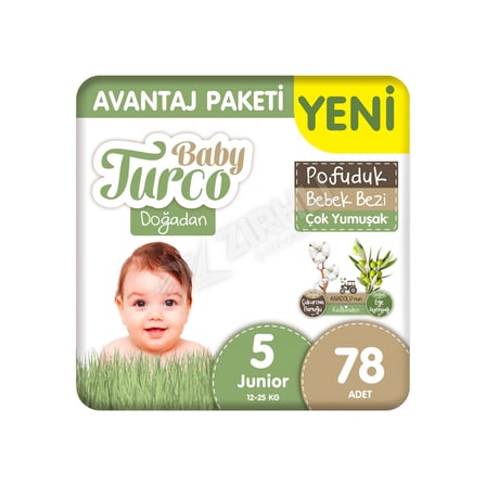 4 ADET Baby Turco Doğadan Avantaj Paketi Pofuduk Junior 78'li