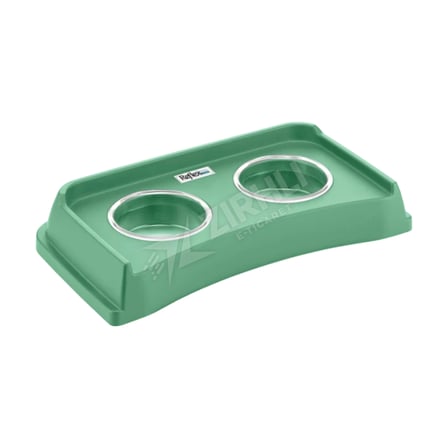 4 ADET Reflex Versus Duo Yeşil Mama Kabı 430X235x80 mm
