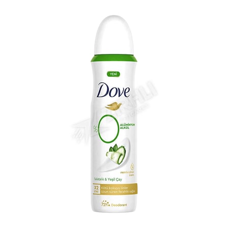 5 ADET Dove %0 Alüminyum Cucamber Deodarant 150 Ml