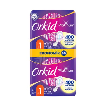 5 ADET Orkid Platinum Ekonomik Normal Ultra Hijyenik Ped 14'lü