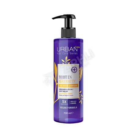5 ADET Urban Care Biotin & Keratin Şeffaf Şampan 700 Ml