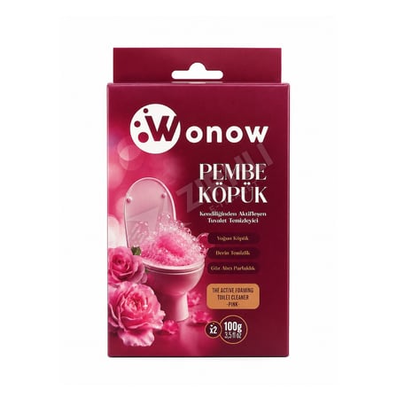 5 ADET Wonow Tuvalet Temizleyici Pembe Köpük 2X100 Gr