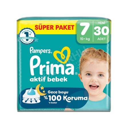 5 ADET Prima Aktif Bebek Fırsat (7 No) 30'lu