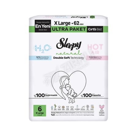 5 ADET Sleepy Natural Ultra Paket Double Soft Xl 62'li