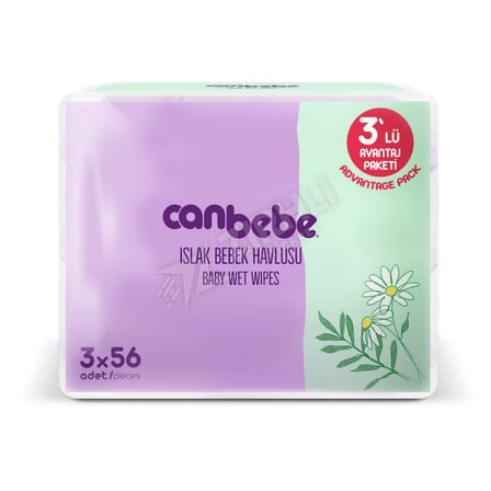 4 ADET Canbebe Islak Havlu 3x56'lı