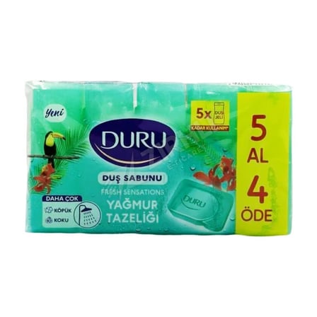 4 ADET Duru Duş Sabunu Yağmur Tazeliği  5'li 150 Gr