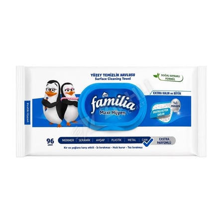 5 ADET Familia Yüzey Temizlik Havlusu 96'Lı