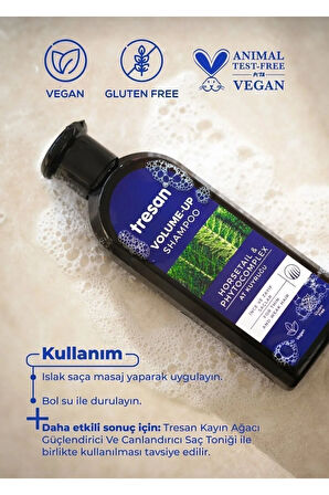 Tresan 4 Kutu At Kuyruğu Hacimlendirici Bakım Şampuanı 300 Ml