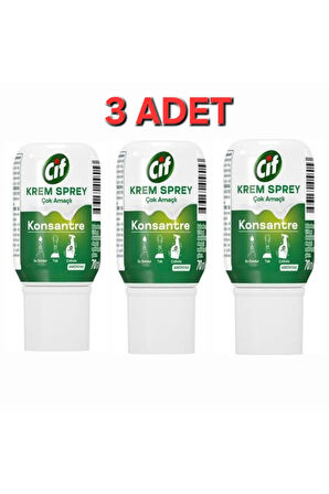 Krem Sprey Cif Çok Amaçlı Konsantre Amonyak 70 ml 3 Adet 70 mlx3