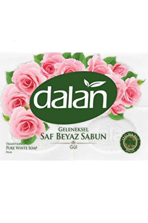 Geleneksel Saf Beyaz Banyo Sabunu 4x150gr Gül Geleneksel Saf Beyaz Banyo Sabunu