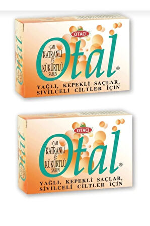 2 Adet Otacı Otal Çam Katranlı Kükürtlü Sabun 80 gr 2 adet Doğal Sabun