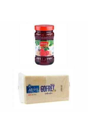 380 Gr Ahududu Reçeli̇ Ve Aktürk Vani̇lyali 200 Gr Gofret