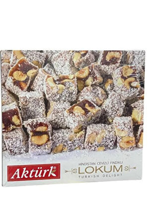 Fındıklı Çifte Kavrulmuş Hindistan Cevizli Hediyelik Lokum 300 gr Hediyelik - Turkish Delight
