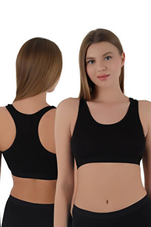 Kadın Kalın Askılı Pedsiz Sporcu Crop  | S-M, L-XL