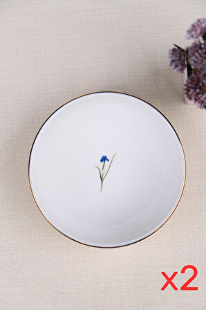 Tabak Evi Porselen Natura İris Altın Yaldız Kase 13,50cm 2 li