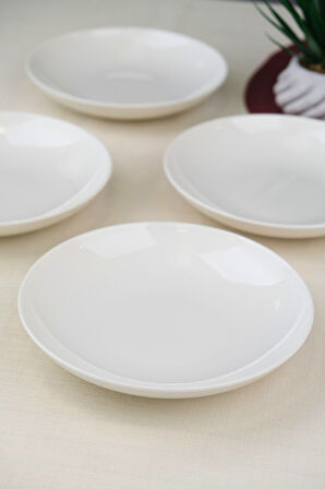 Tabak Evi Porselen Chic Çukur Tabak 19,50cm 550cc 4 LÜ