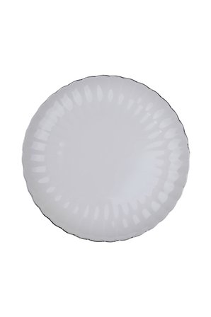 Kütahya Porselen Bone Luz Platin Fileli Pasta Tabağı 21cm 2 li