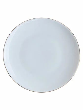 Tabak Evi Porselen Chic Altın Yaldızlı Servis Tabağı 24,50cm 4 lü