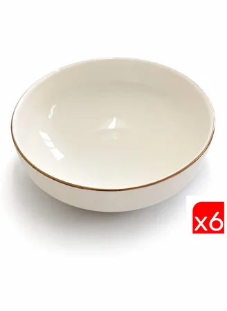 Tabak Evi Porselen Sofia Altın Yaldızlı Kase 13,5cm 380cc 6 lı