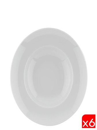 Kütahya Porselen Bone Risus Makarna Tabağı Krem 27,5cm BNRS27SPT00 6 lı