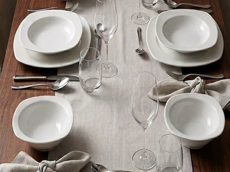 Kütahya Porselen Çisil Yemek Takımı 2 Kişilik 6 Parça