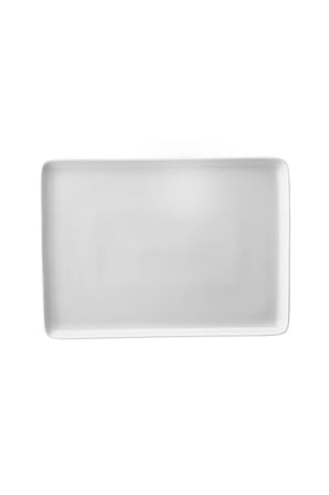 Kütahya Porselen Dikdörtgen Tabak Kırık Beyaz 18x13cm 6 lı TAN18X13DU00