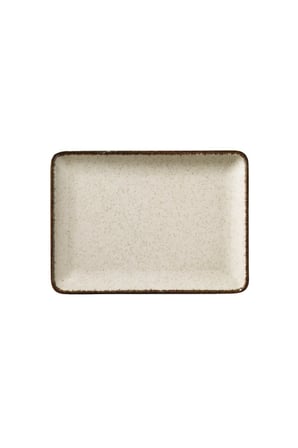 Kütahya Porselen Moderna Dikdörtgen Sunum Tabağı Tarçın 23x17cm 2 li