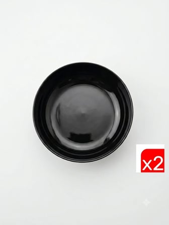 Kütahya Porselen Moderna Çorba Kasesi Siyah 15cm MOD15KS740104 2 li