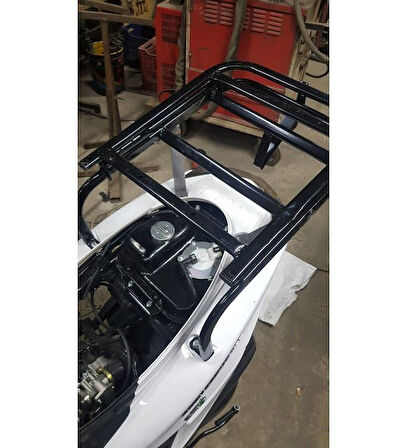 Rks Newlight 125 Kızaklı Kurye Çanta Demiri Ergoline Sürgülü Pizzacı Paket Demiri Supermoto