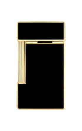S.T. Dupont Lacquered Slimmy Siyah Puro Çakmağı 28222