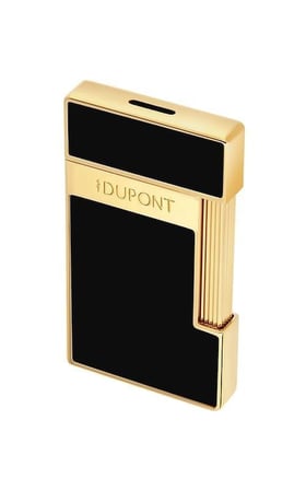 S.T. Dupont Lacquered Slimmy Siyah Puro Çakmağı 28222