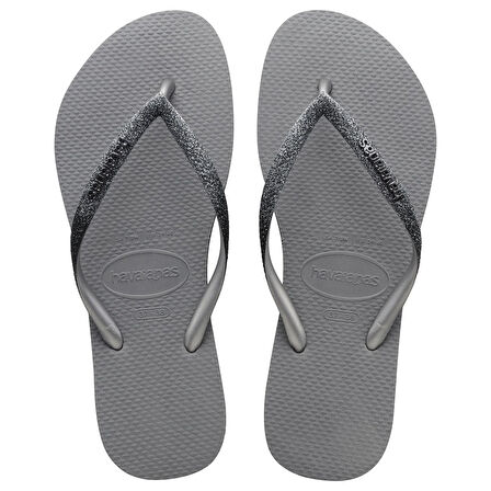 Slim Sparkle II Steel Grey Kadın Terlik