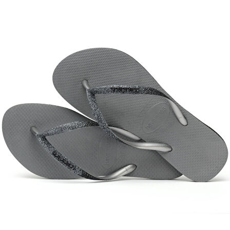 Slim Sparkle II Steel Grey Kadın Terlik