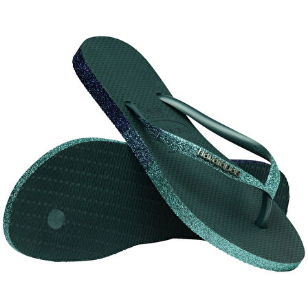 Slim Sparkle II Green Kadın Terlik