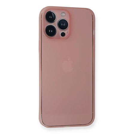 Apple iPhone 14 Pro Kılıf PP Ultra İnce Kapak - Pembe