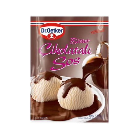 Dr. Oetker Bitter Çikolatalı Sos 122 G - Yoğun Lezzet 2'li Ekonomik Paket - 2 Adet
