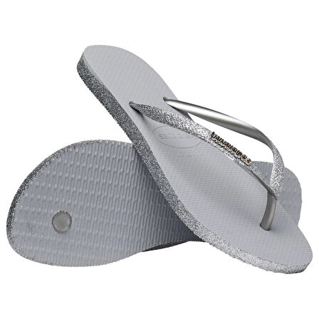 Slim Sparkle II Ice Grey Kadın Terlik