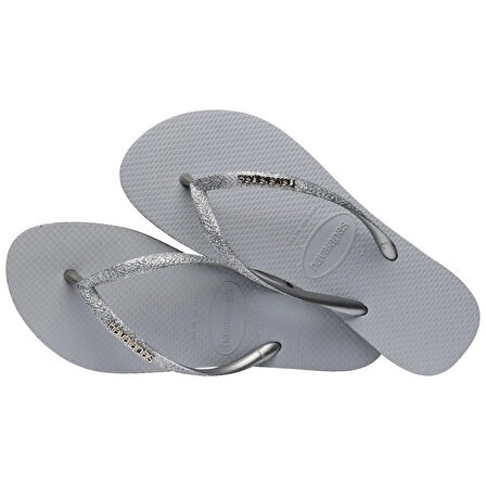 Slim Sparkle II Ice Grey Kadın Terlik